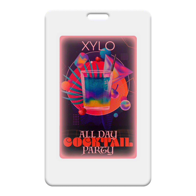 Glow Badge Holder - Custom Aprons Now