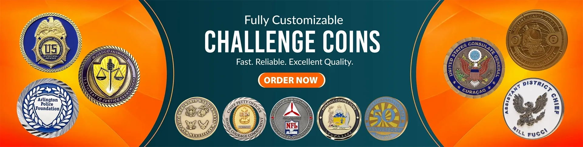 TableCoversNow.Com Challenge Coins